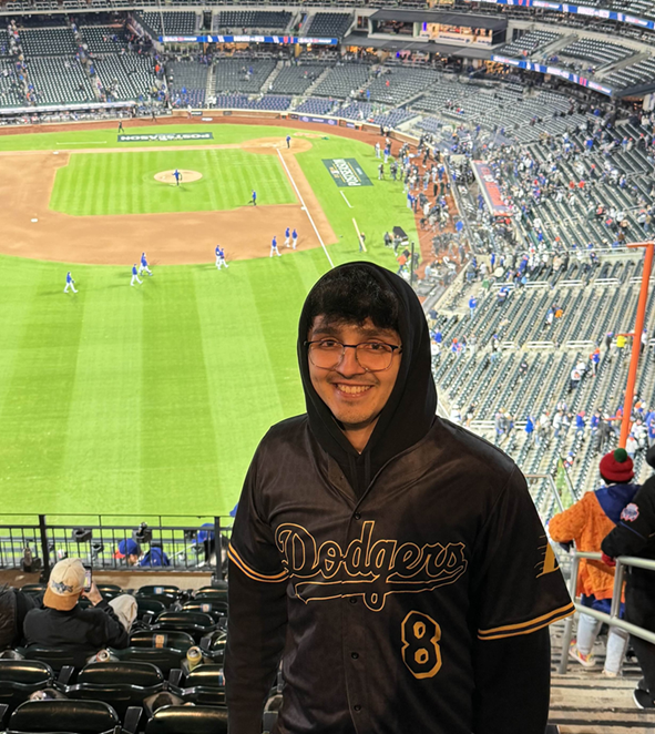 Nicholas Ramirez at LA Dodger's Playoff Game