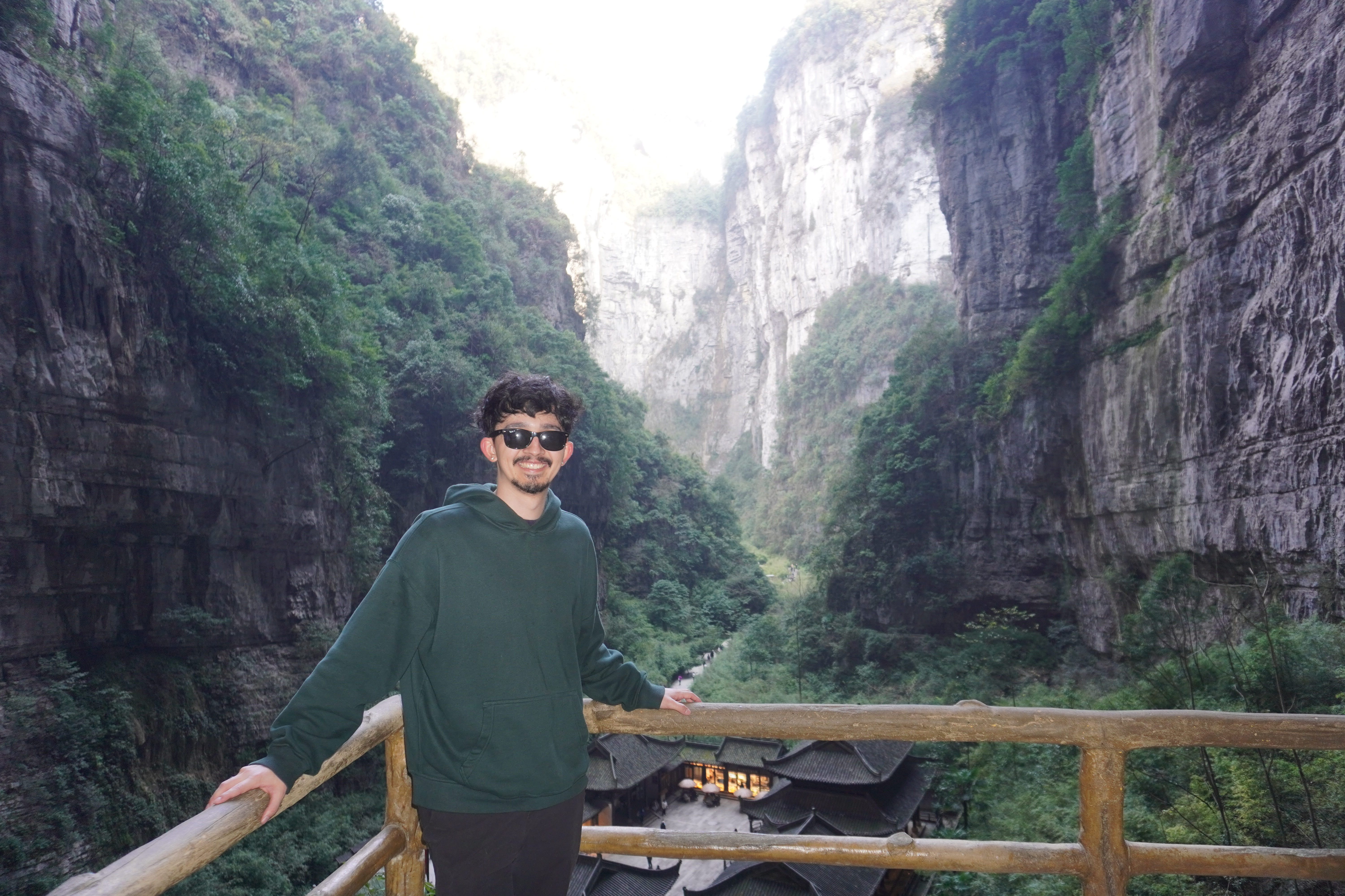 Nicholas Ramirez in Wulong, China